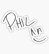 Phil lester signature Sticker