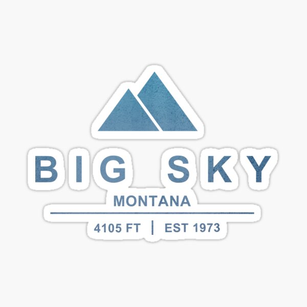Big Sky Ski Resort Montana Sticker