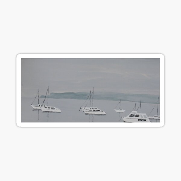 From Elliot Street, Balmain on a Misty Day Sticker
