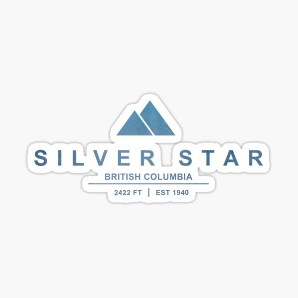 Silver Star Stickers for Sale