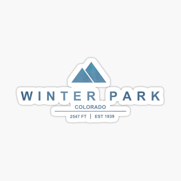 Winter Park Sticker Decal Mountain Ski Resort 4" x 2.1" Snowboard Colorado 