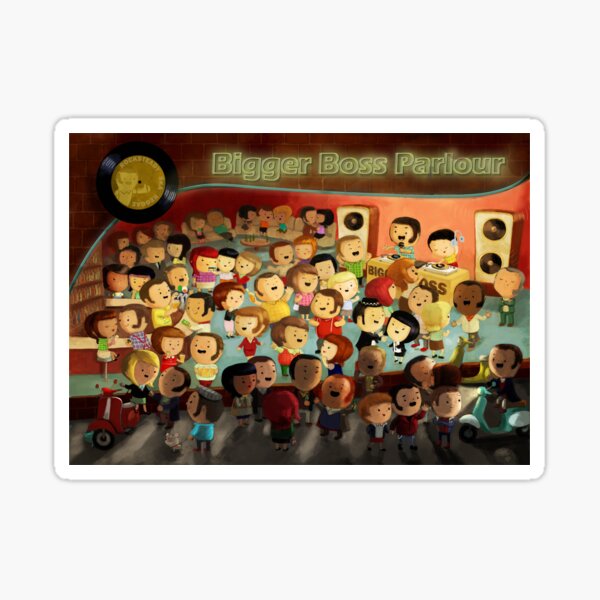 Bigger Boss Reggae Party Sticker