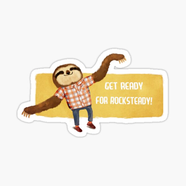 Rocksteady Sloth Sticker