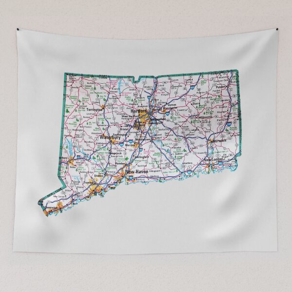 Item preview, Connecticut Roadmap designed and sold by Havocgirl.