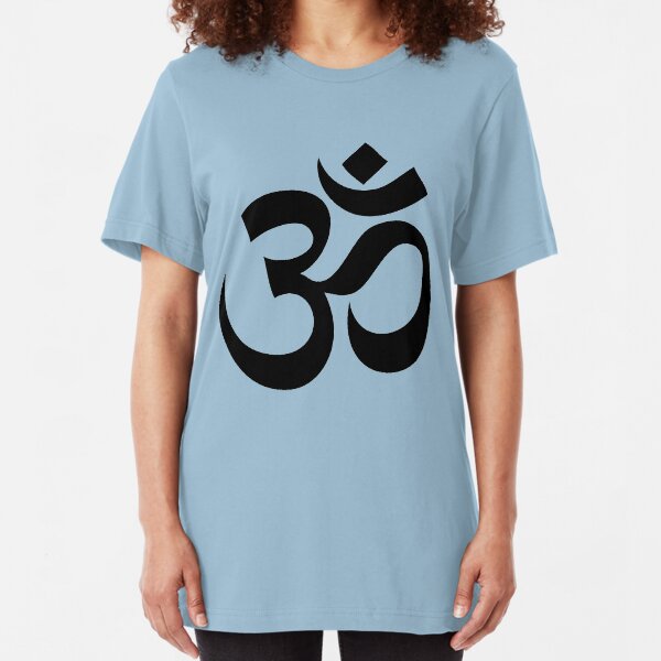 Om - Aum - Black Slim Fit T-Shirt