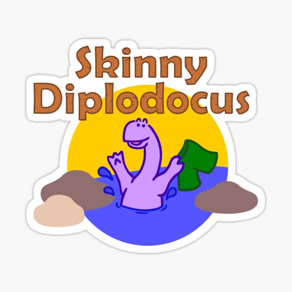 Item preview, Skinny Diplodocus designed and sold by Nude-is-Life.