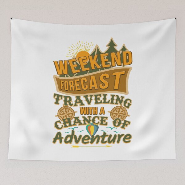 Item preview, Backpacking Weekend Forecast design designed and sold by phoxydesign.