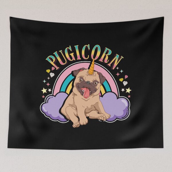 Item preview, Cute Pugicorn design Pug Unicorn Gift Idea designed and sold by phoxydesign.