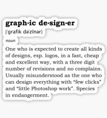 Graphic designer Sticker