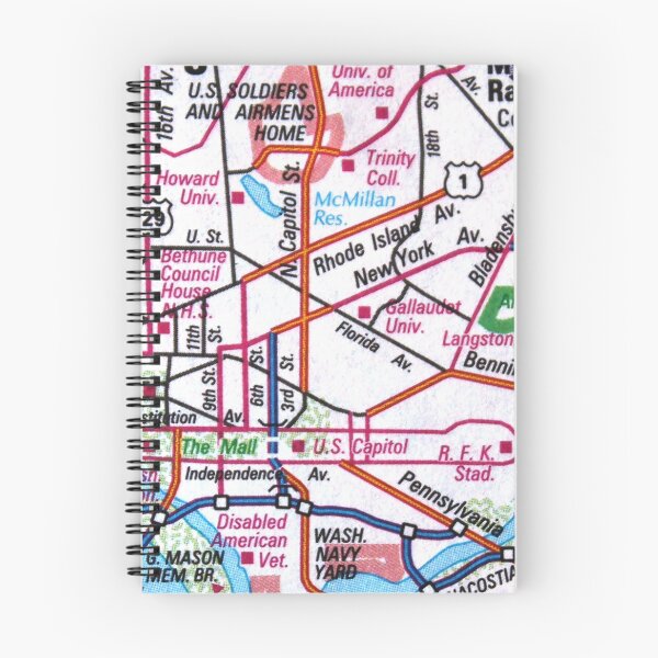 Item preview, Washington, DC District of Columbia Roadmap designed and sold by Havocgirl.