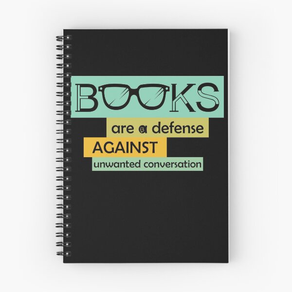 Item preview, 0201 | books are a defense against unwanted conversation | Bookrebels | Bookworm | Reading designed and sold by Bookrebels.