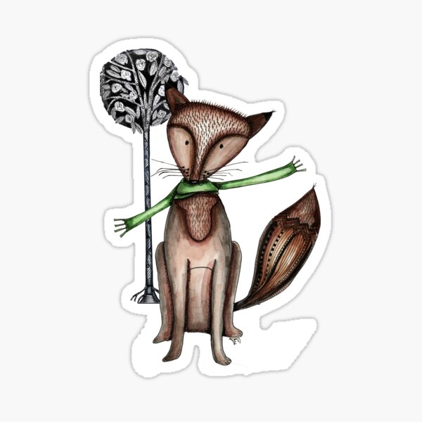 Cunning old fox Sticker