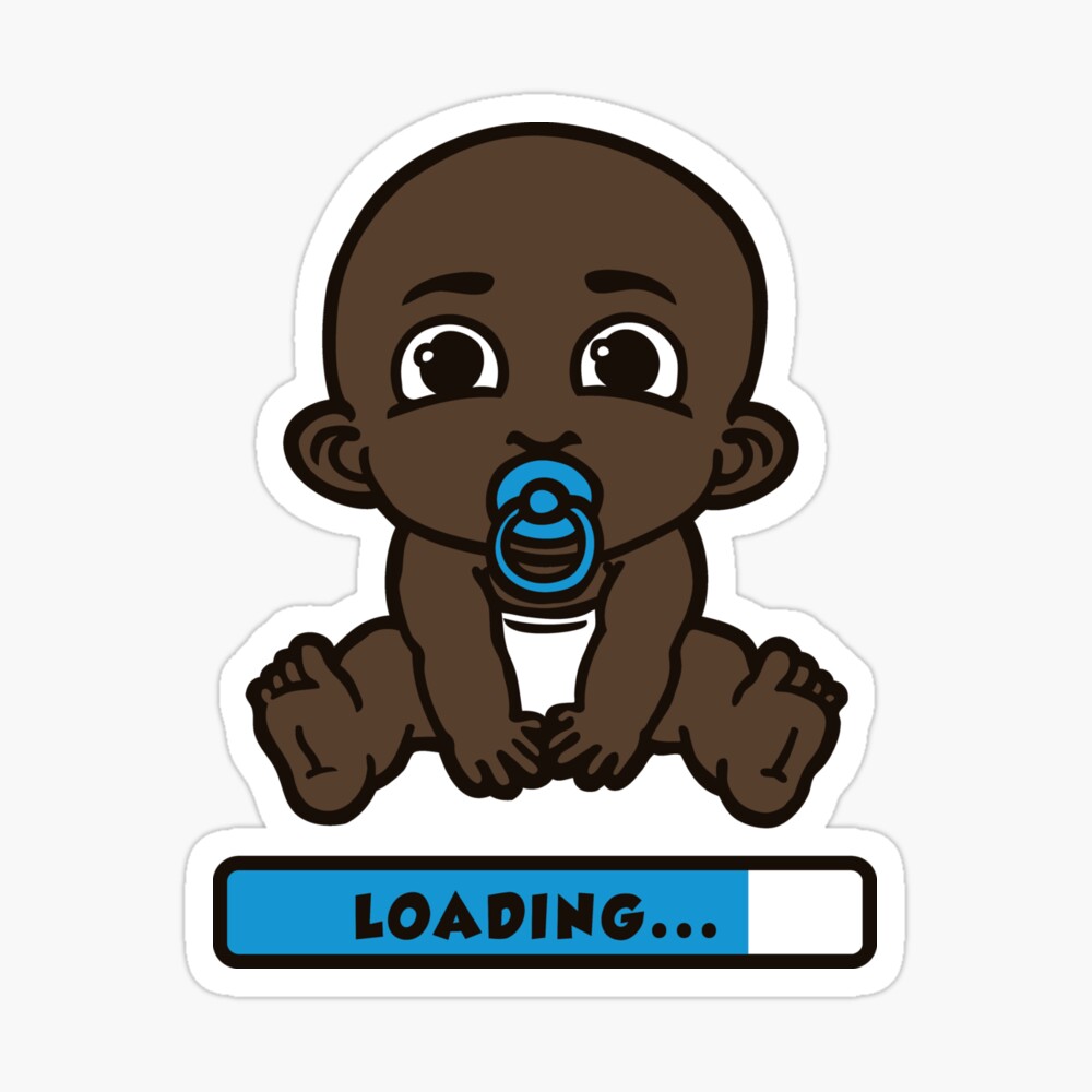 Black Baby Babe Bebe Bebe Loading Poster By Huggymauve Redbubble