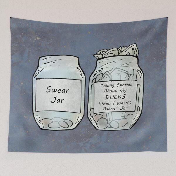 Item preview, Swear Jar and Duck Jar designed and sold by LyddieDoodles.