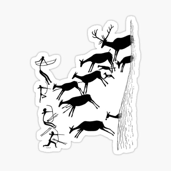 Stag Hunting in Valltoria Sticker