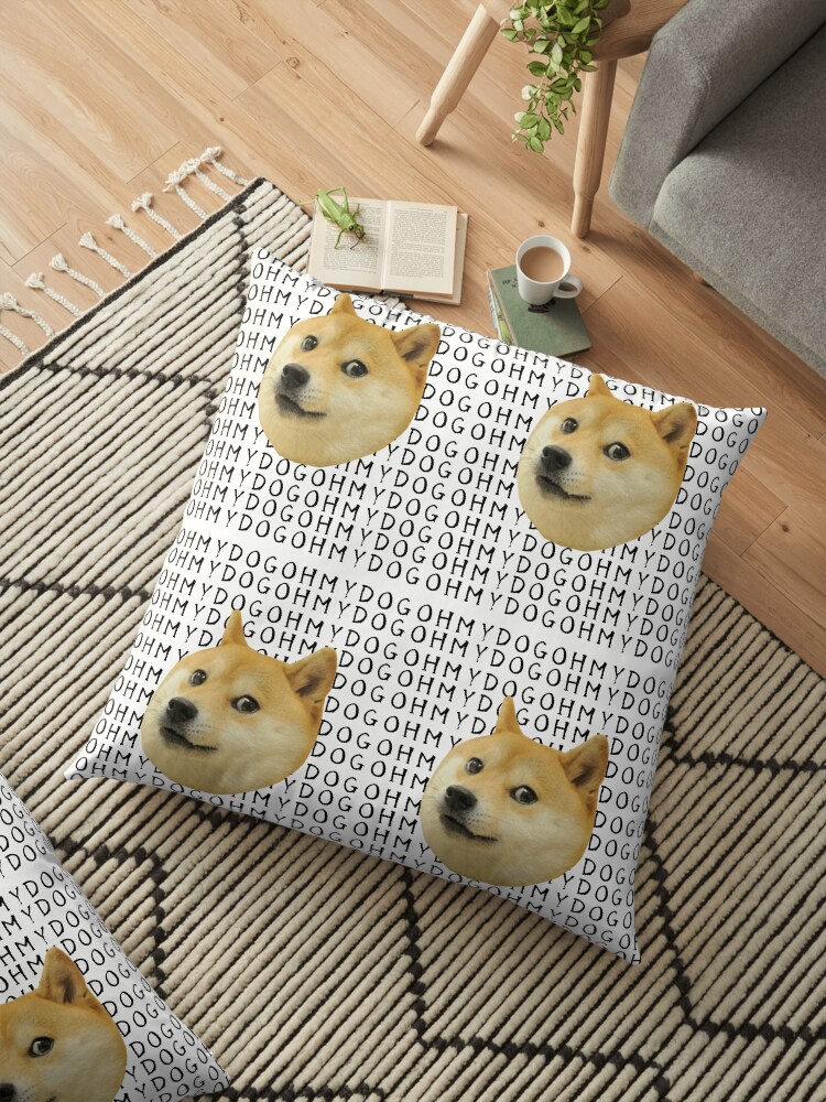 Shiba Inu Doge Meme Oh My Dog Floor Pillow By Avit1 Redbubble