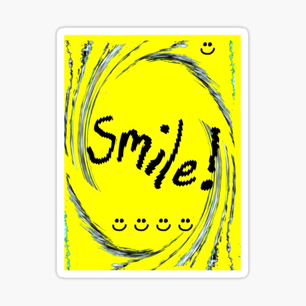 Hi Smile Face Emoji Doodle Sticker for Sale by supawitach