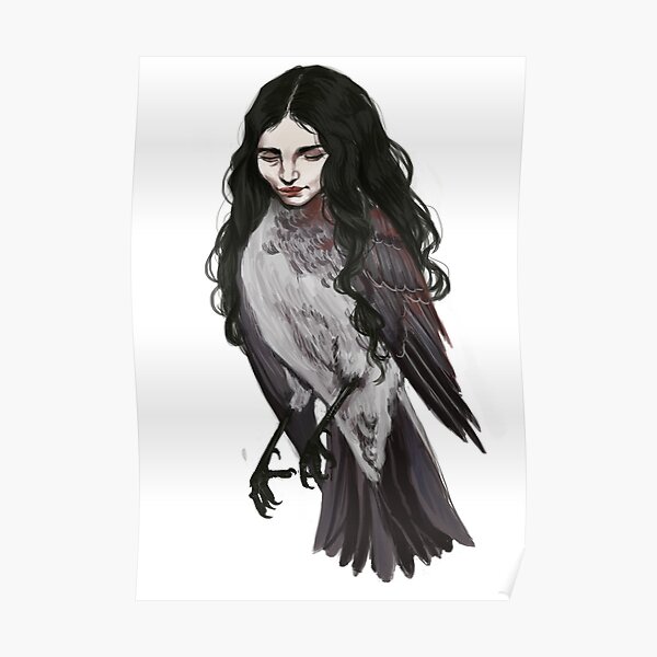 Lamia-the dead bird witch&quot; Poster by AEllioth | Redbubble