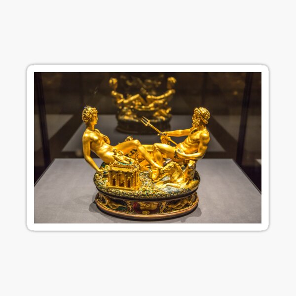 Austria. Vienna. Salt Cellar. Masterpiece by Benvenuto Cellini. Sticker