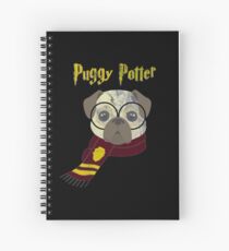Cuaderno de espiral Camiseta mágica del barro amasado de la vida del pug