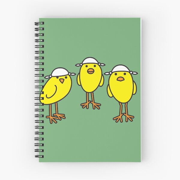Item preview, Three Yellow Chicks wearing Knotted Handkerchiefs designed and sold by CleverPencil.