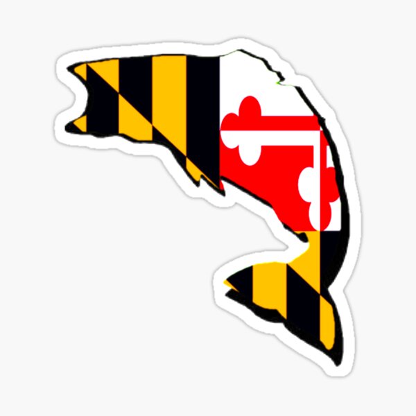 MARYLAND Fish Decals - Maryland Decals Stickers Magnets & Hats