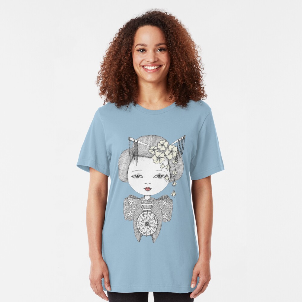 Little Blossom Girl Slim Fit T-Shirt