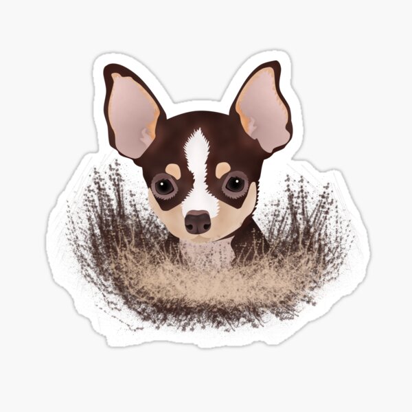 Cartoon Chihuahua Stickers | Redbubble