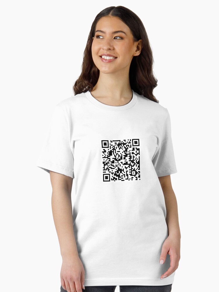 Thumbnail 2 of 7, Essential T-Shirt, Rick Roll QR designed and sold by Leatherface.