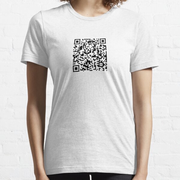 Rick Roll Your Friends! QR code that links to Rick Astley's “Never Gonna  Give You Up”  music video Essential T-Shirt for Sale by ApexFibers