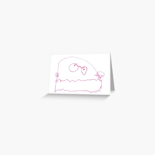 Bad tempered monster Greeting Card