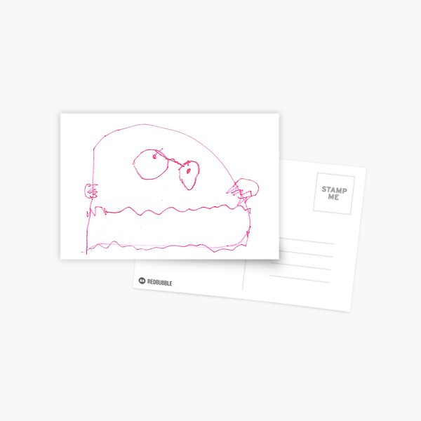 Bad tempered monster Postcard