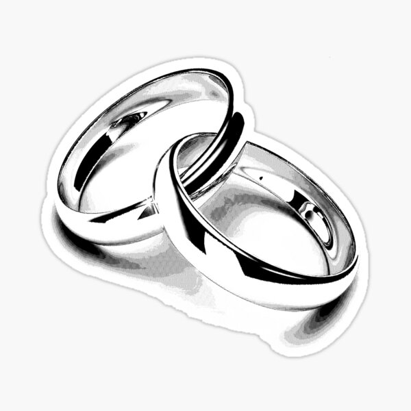 Item preview, Wedding Bands. Just Married. Newlyweds. New Wife. New Bride. New Groom. New Husband. Wedding Rings. designed and sold by Digital Eclectica.