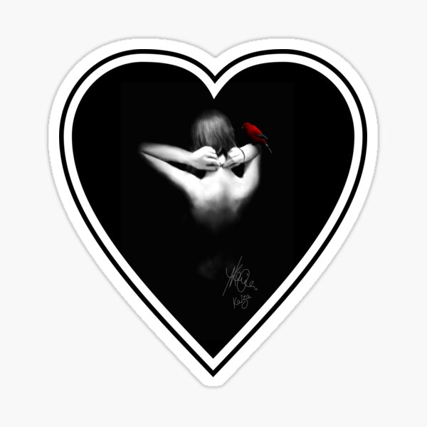 Vista previa del artículo con la obra «Lory rojo en negro», diseñado y vendido por KEISIEN.