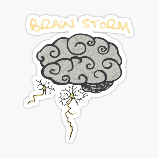 Brain Storm Sticker