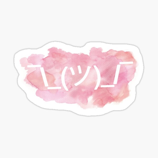 Item preview, Shrug Emoticon - watercolor designed and sold by jay-p.