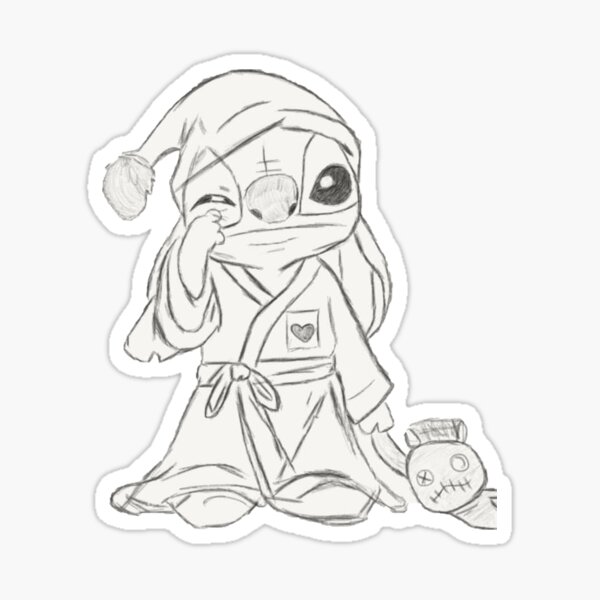 "Sleepy Stitch Large " Sticker for Sale by AmisArtZone | Redbubble