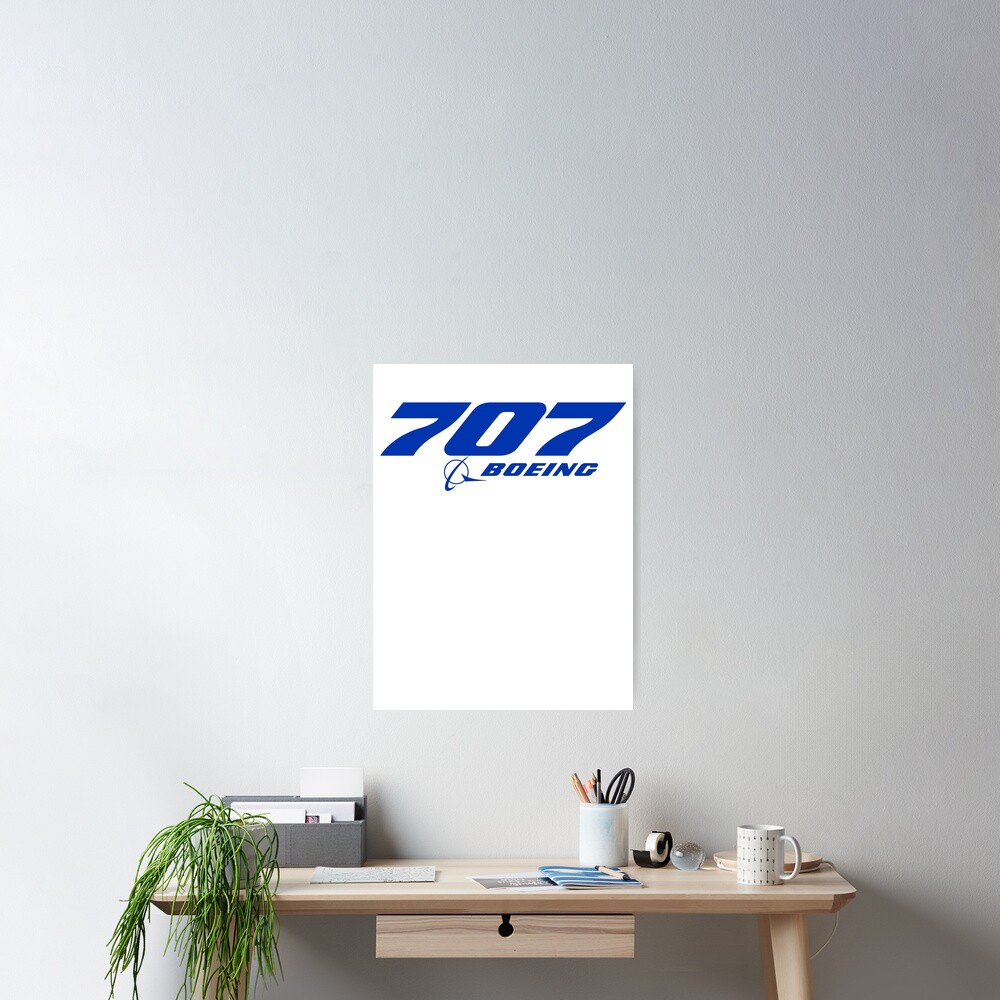 Poster « Boeing 707 Logo », par magazinecombate | Redbubble