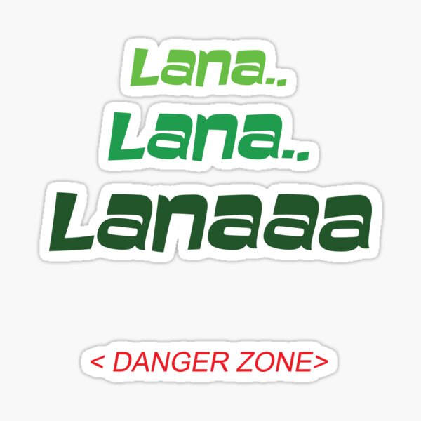 Vista previa del artículo con la obra «LANA - ZONA DE PELIGRO», diseñado y vendido por whitelash.