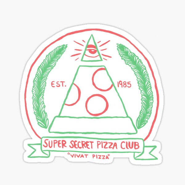 Pizza Club Stickers Redbubble - roblox pizza place secret lounge