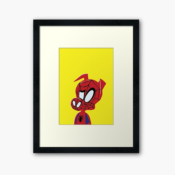 Into the spiderverse Spider-Ham Framed Art Print