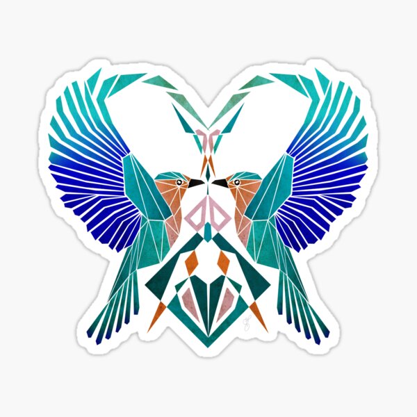 heart of birds Sticker