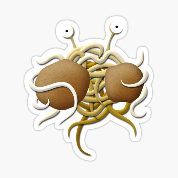Artikel-Vorschau von Fliegendes Spaghettimonster, designt und verkauft von dynamitfrosch.