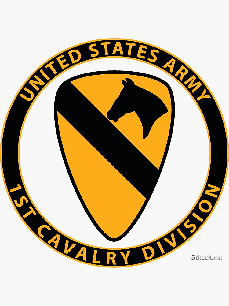 "1st Cavalry Division" Sticker by 5thcolumn | Redbubble