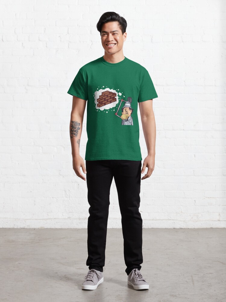 brick color t shirt