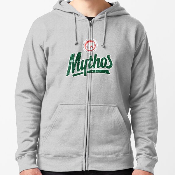 Mythos - Greece - World Beer - Distressed Vintage Design Zipped Hoodie