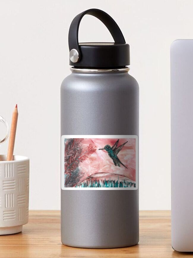 Thumbnail 1 of 3, Sticker, Hummingbird designed and sold by ArtistSimone.