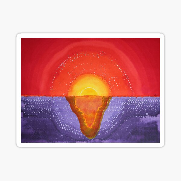 Pacifica original painting Sticker