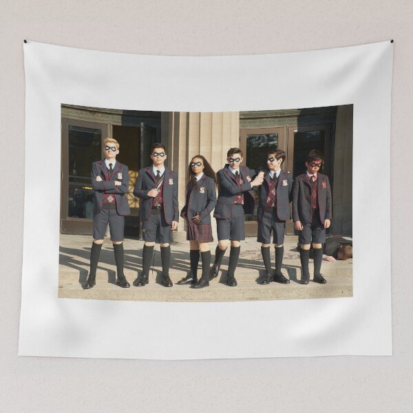 Aperçu de l'œuvre Umbrella Academy Jeunes héros à la banque créée et vendue par Medoragent.