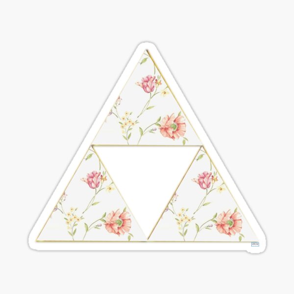 Floral Triforce Sticker